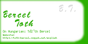 bercel toth business card
